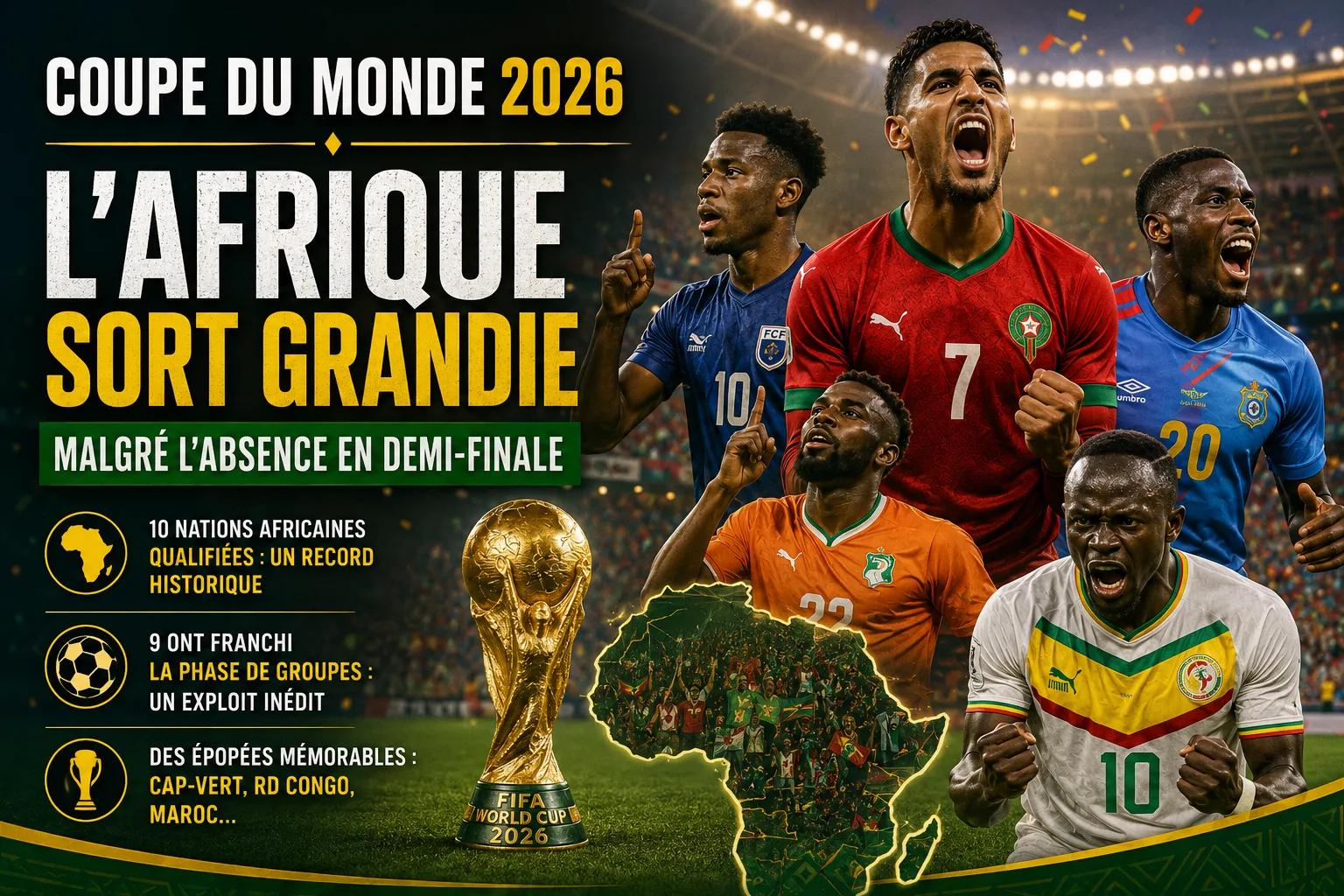Coupe du monde 2026 : l'Afrique sort grandie malgré l'absence en demi-finale